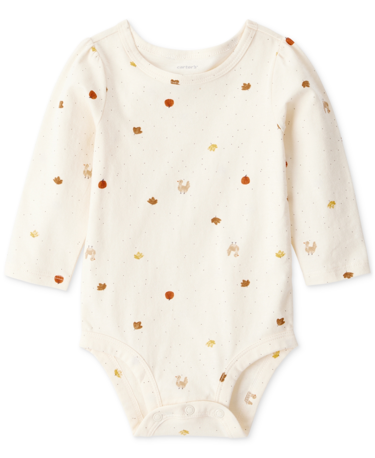 Carter's Baby Girls Cotton Turkey-print Bodysuit, Headband & Suspender Skirt, 3 Piece Set In Multi