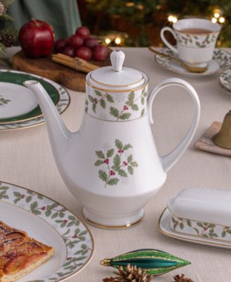 Holly & Berry Gold Coffee Server, 49 oz.