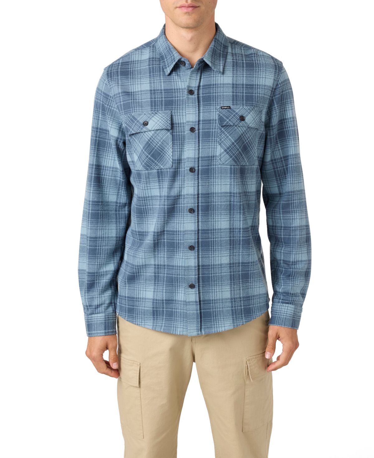 Мужская рубашка в клетку из саттонского трикотажа