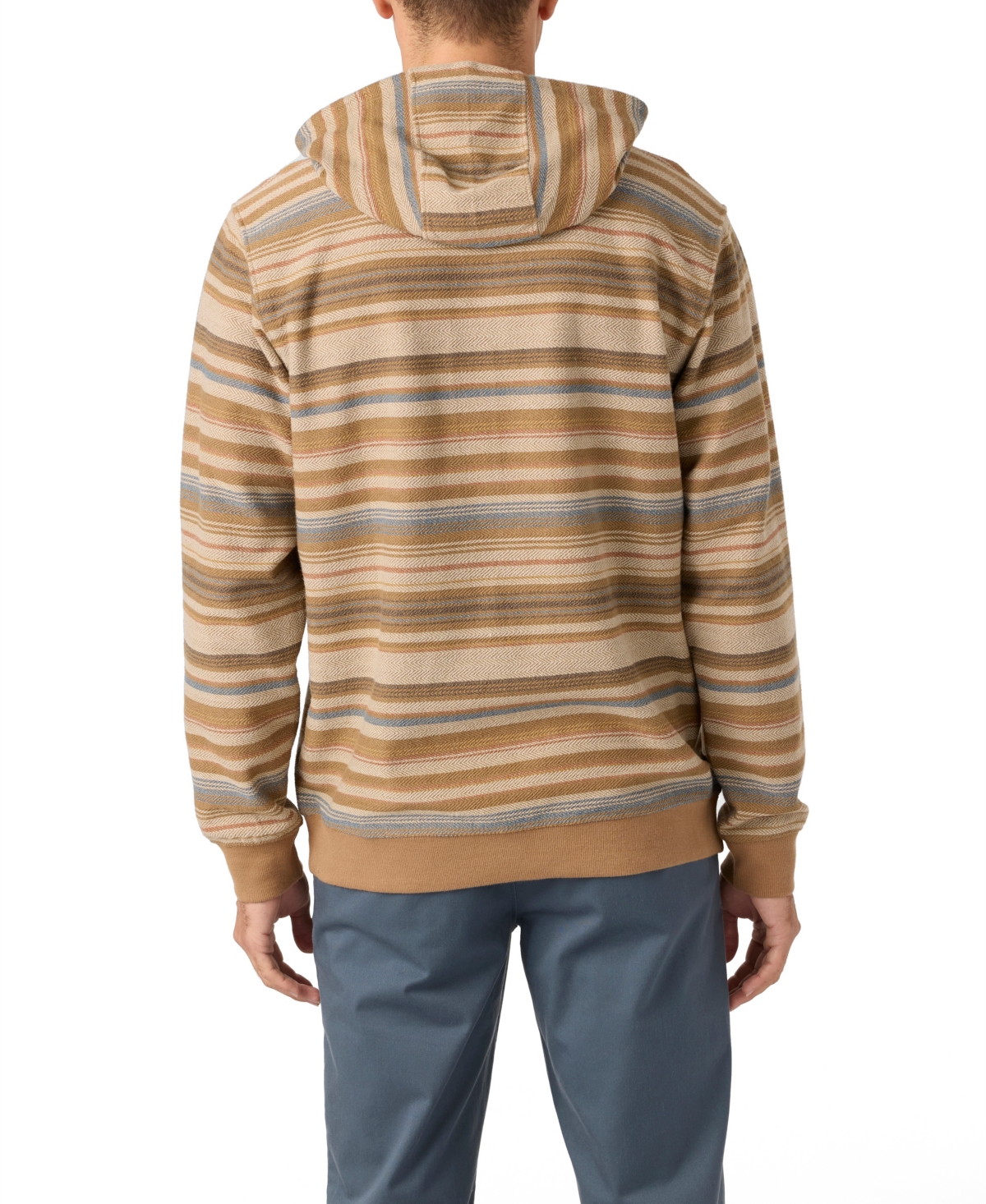 O'neill Men's Bavaro Stripe Pullover Sweatshirt In Brown