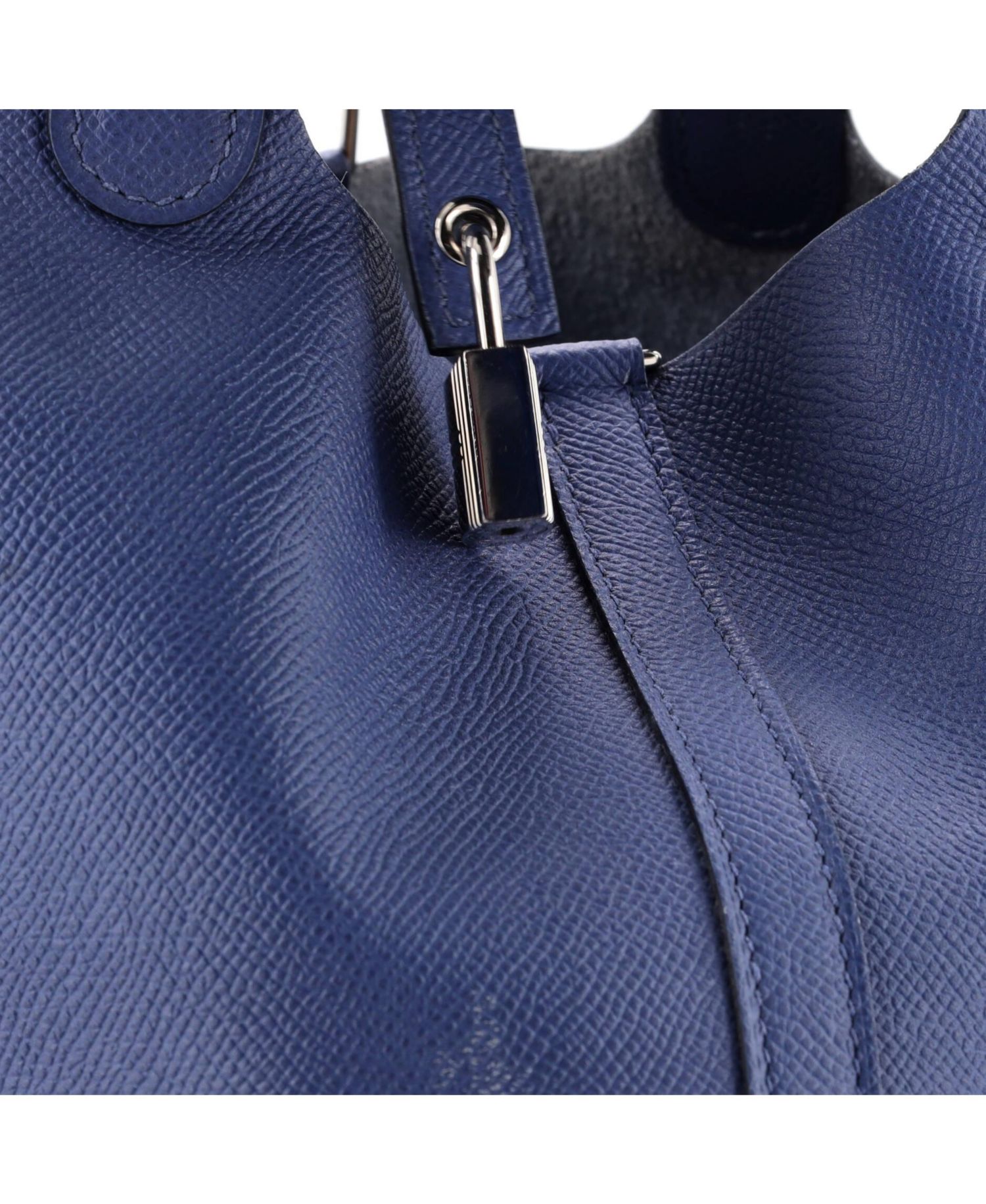 Pre-Owned Hermes PM Picotin Lock Bag Tressage Epsom