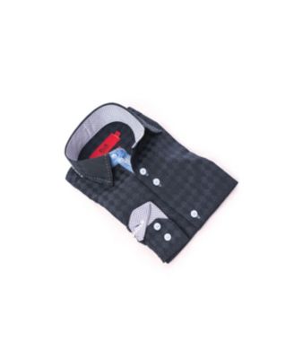 Toddler Navy Button-Down Slim Fit Shirt