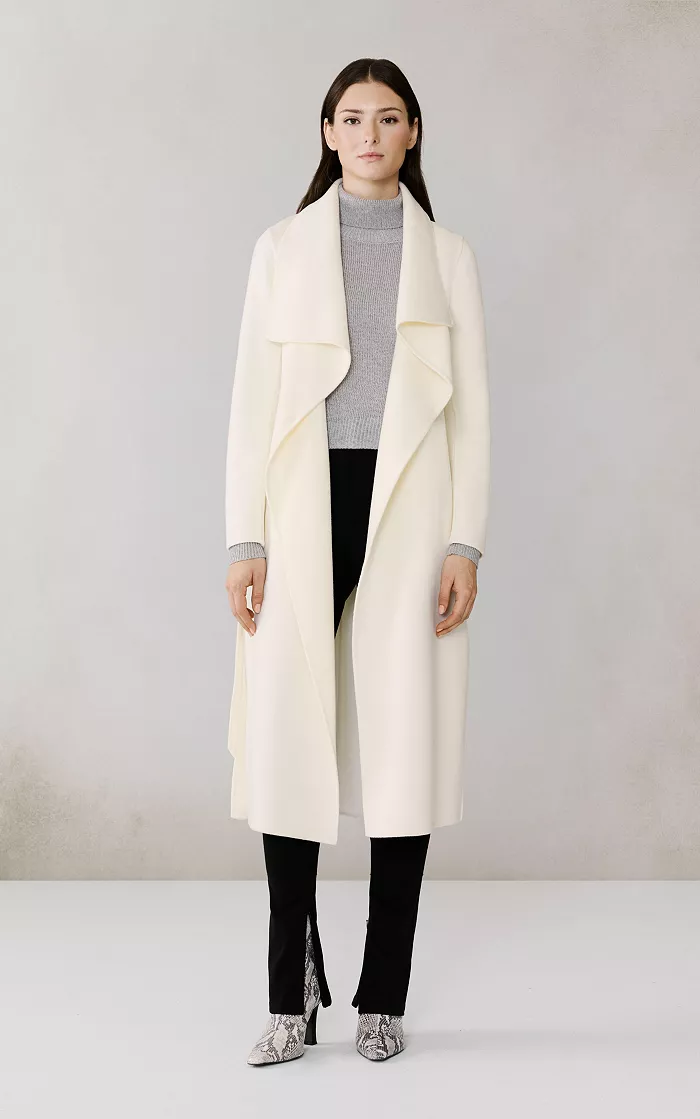Women's Britta-U Double Face Wool Wrap Coat - thumbnail 8