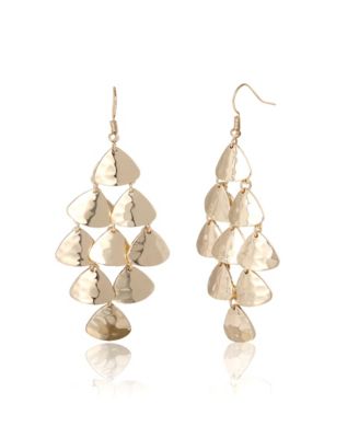 Layered Triangle Drop Earrings