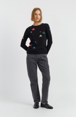Women's Wool Cashmere Star Sweater