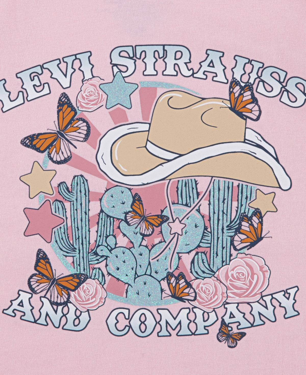 Levi's Toddler Girls 2-piece Western Top And Star Jeans Set In Multi