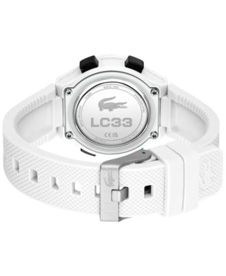 Kid's LC33 White Silicone Strap Watch, 32.6mm