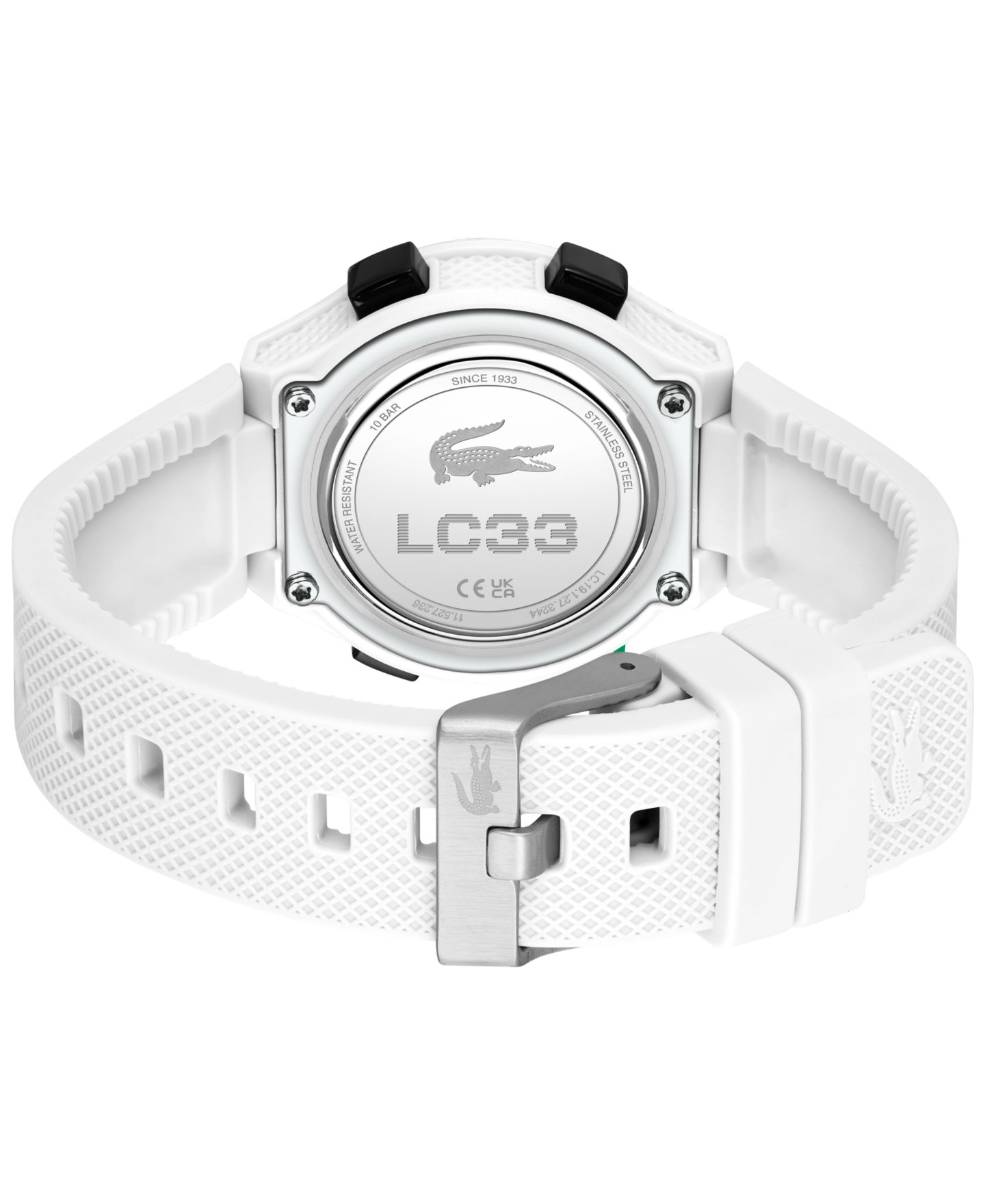 Детские часы Lacoste LC33 на белом силиконовом ремешке, 32.6 мм — фото 2