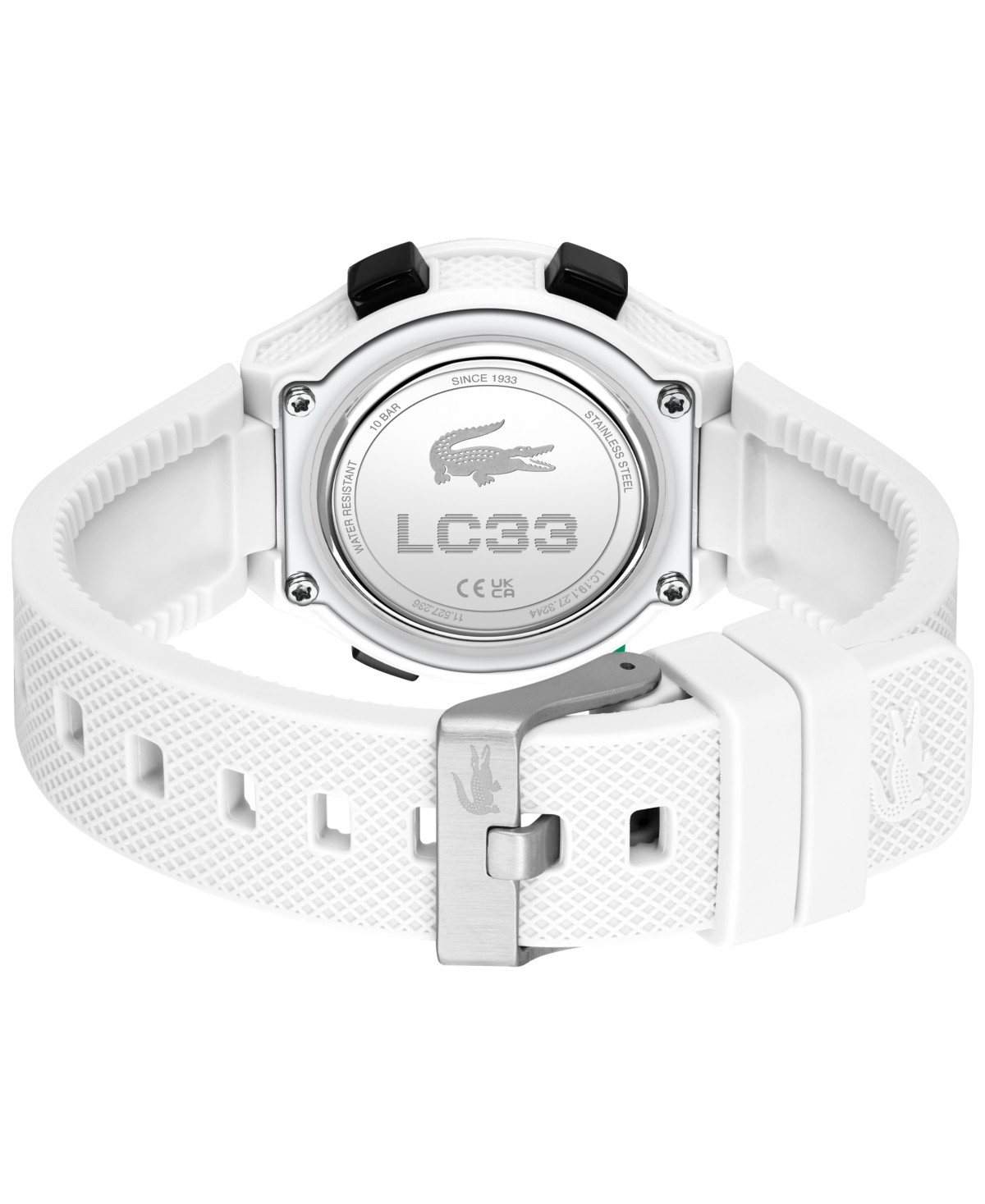 Детские часы Lacoste LC33 на белом силиконовом ремешке, 32.6 мм — фото 3