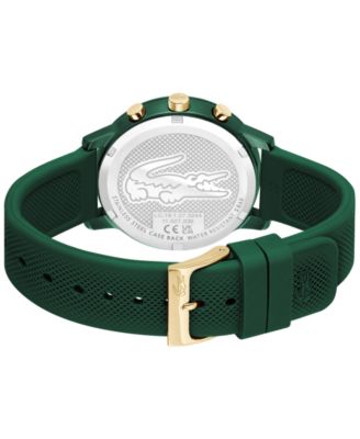 Men's L.12.12 Move Green Silicone Strap Watch, 42mm