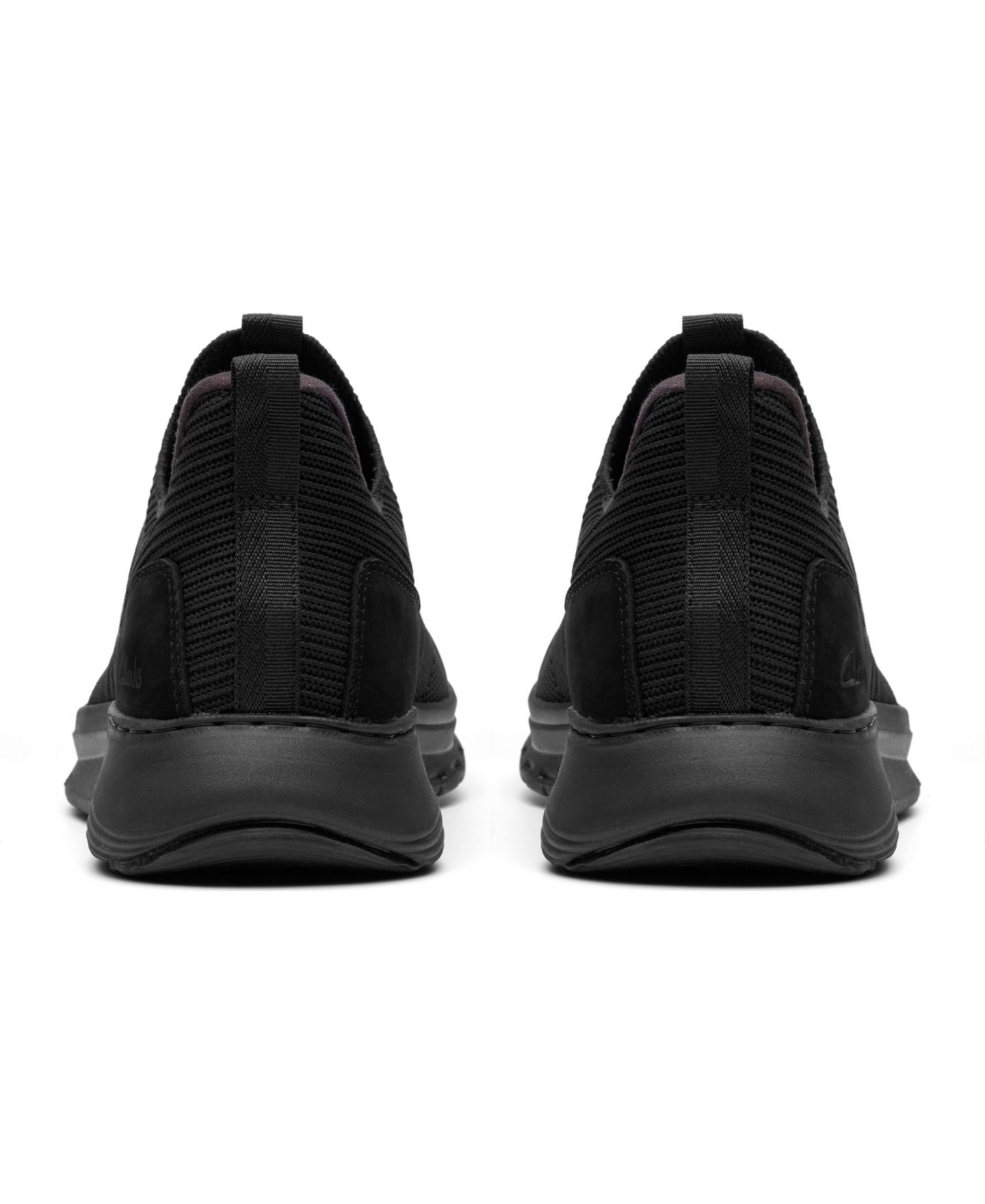 Мужские кроссовки Clarks Motion Trek IN Casual Slip On, цвет: Чёрный вязаный — фото 6