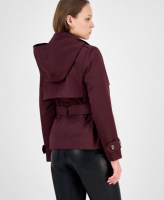 Women's Double-Breasted Belted Trench Coat, Exclusively at Macy's