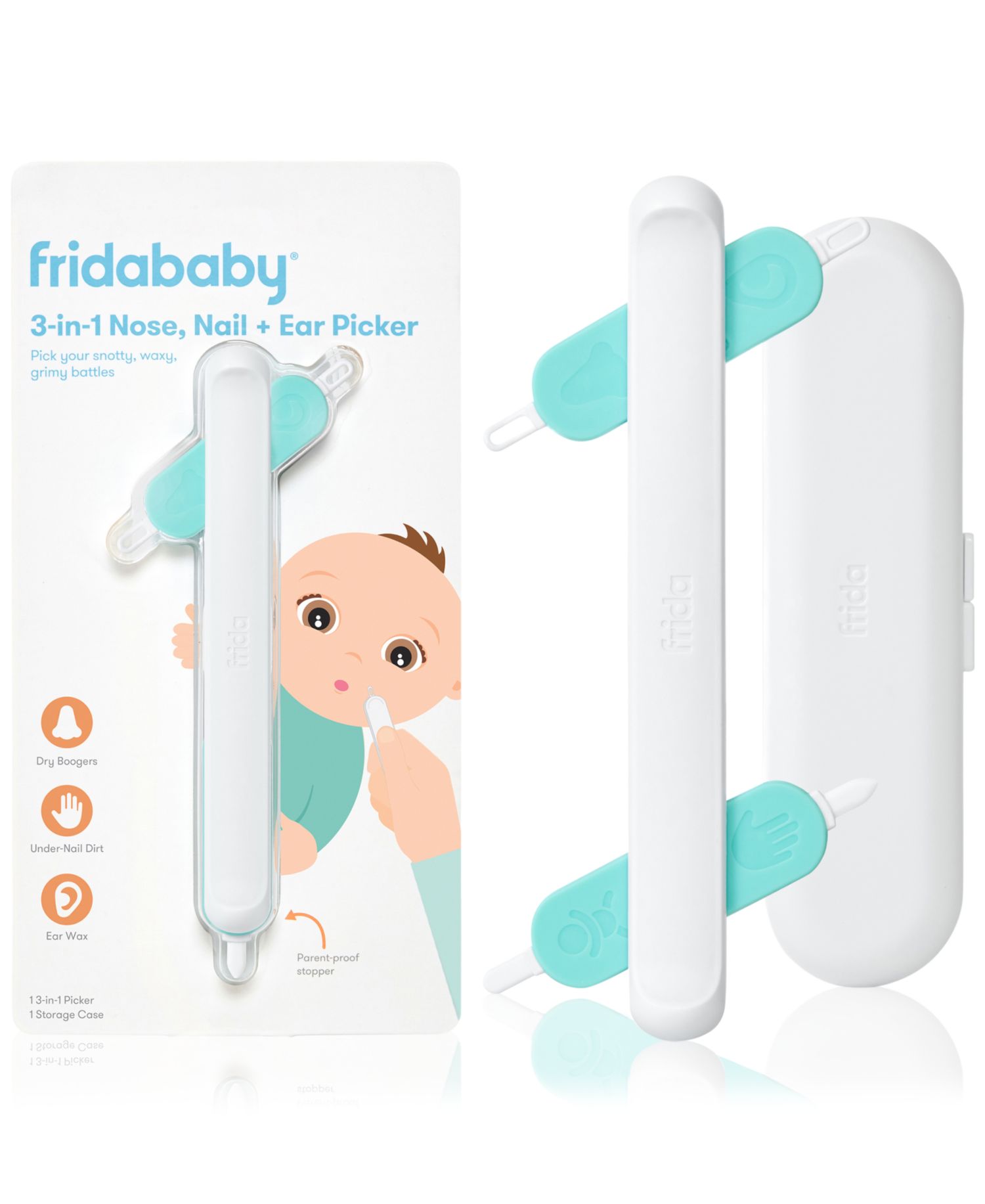 3-in-1 Nose, Nail + Ear Picker
