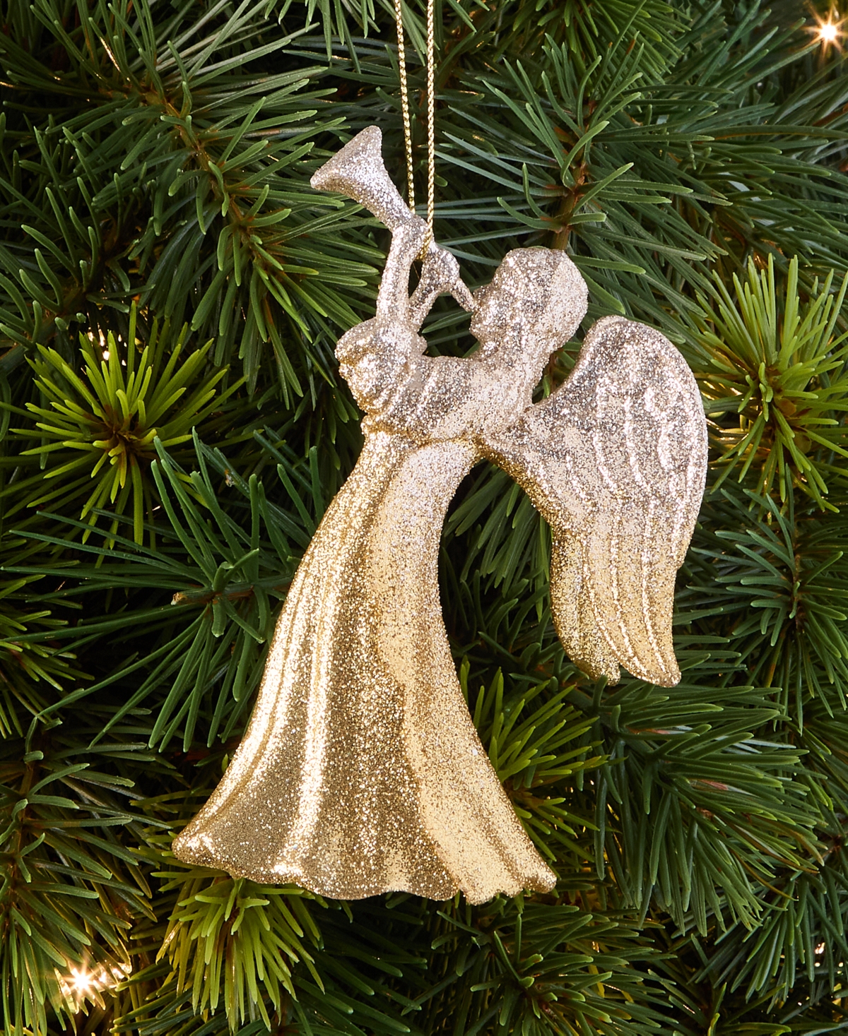 Holiday Lane Blessed Glittered Angel Ornament, Macy's Exclusive In Multi
