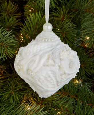 Iced Delight White Onion Ornament, Macy's Exclusive 