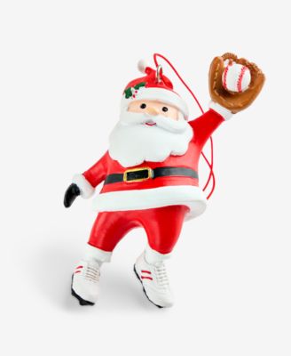 Sports Baseball Santa Ornament, Macy's Exclusive