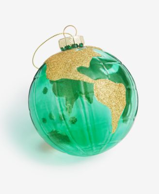 Around the World Glass Globe Ball Ornament, Macy's Exclusive
