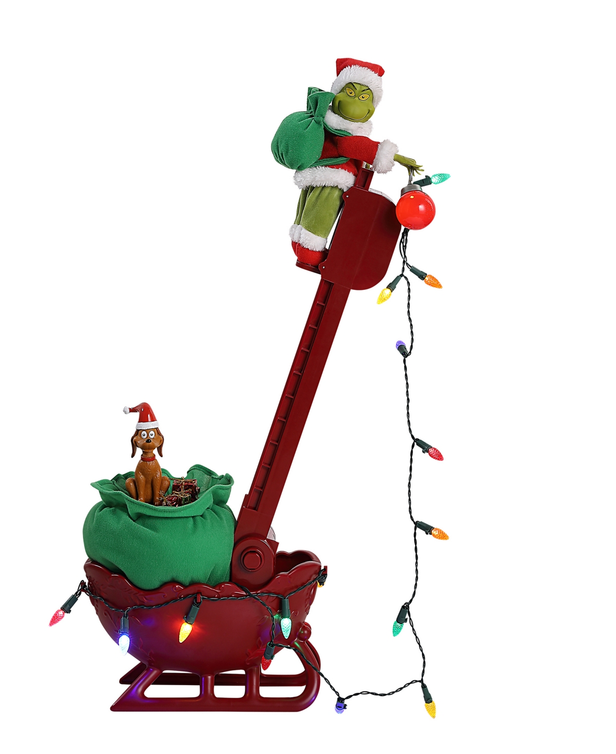Mr. Christmas Grinch's Utility Sleigh In Multi