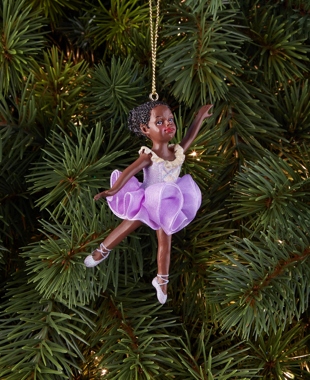 Holiday Lane Purple Ballerina Ornament, Macy's Exclusive In Transparent