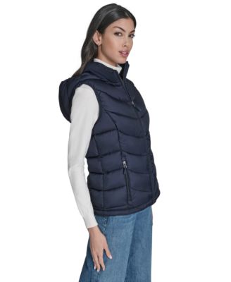 Women's Packable Hooded Puffer Vest