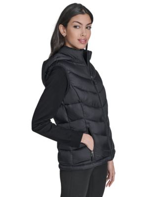 Women's Packable Hooded Puffer Vest, Created for Macy's