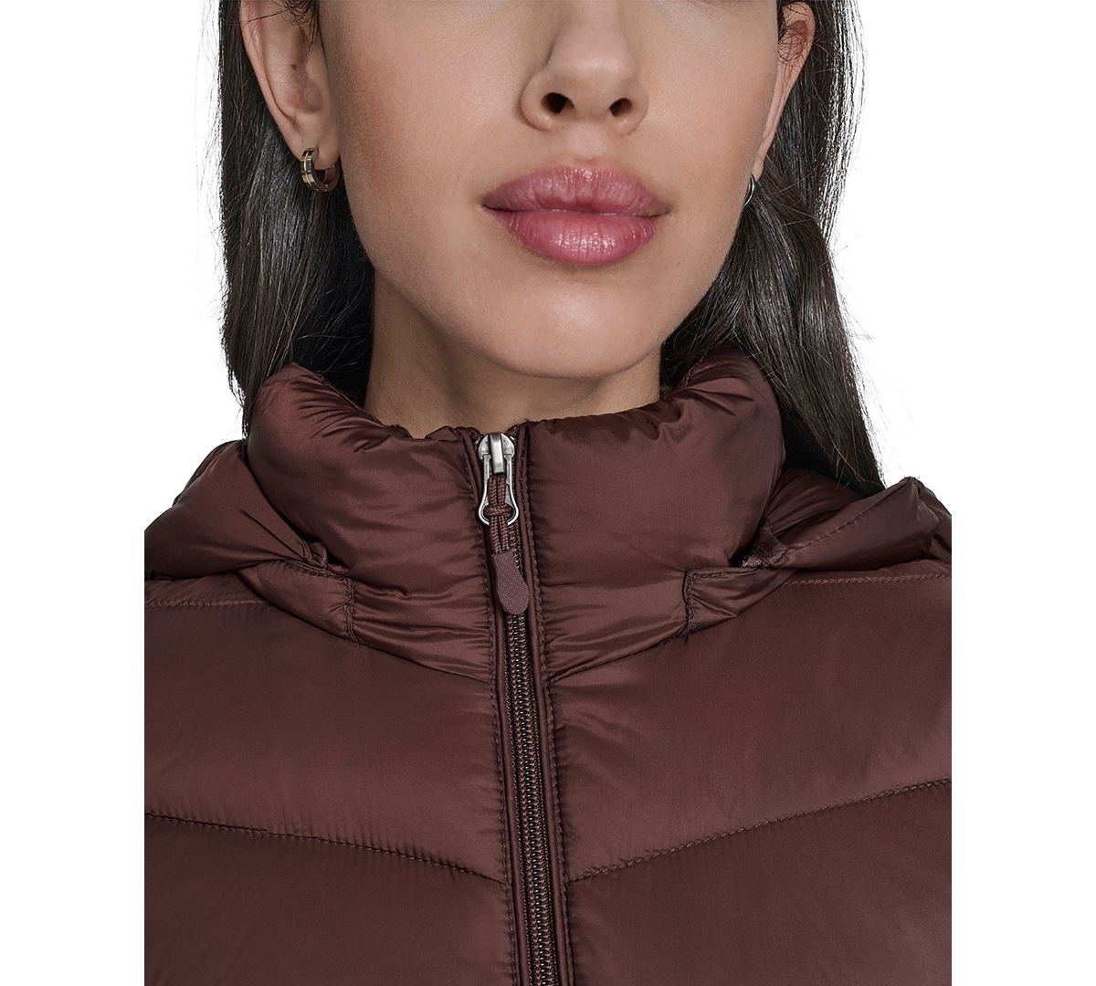 Charter Club Women's Packable Hooded Puffer Coat, Created For Macy's In Brown