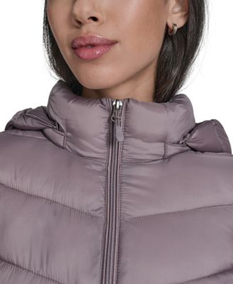 Women's Packable Hooded Puffer Coat, Created for Macy's
