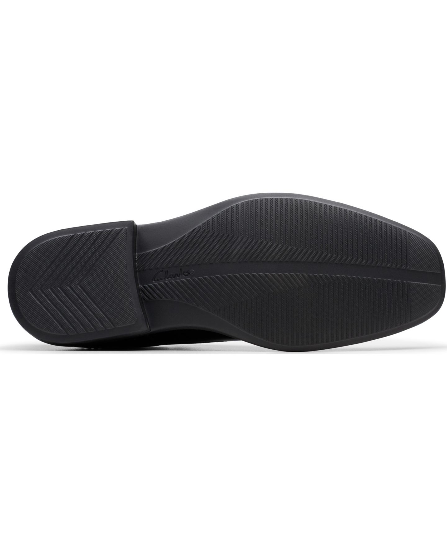 Мужские туфли Clarks Dresslite Apron Dress Shoe, цвет: Чёрный кожаный — фото 6