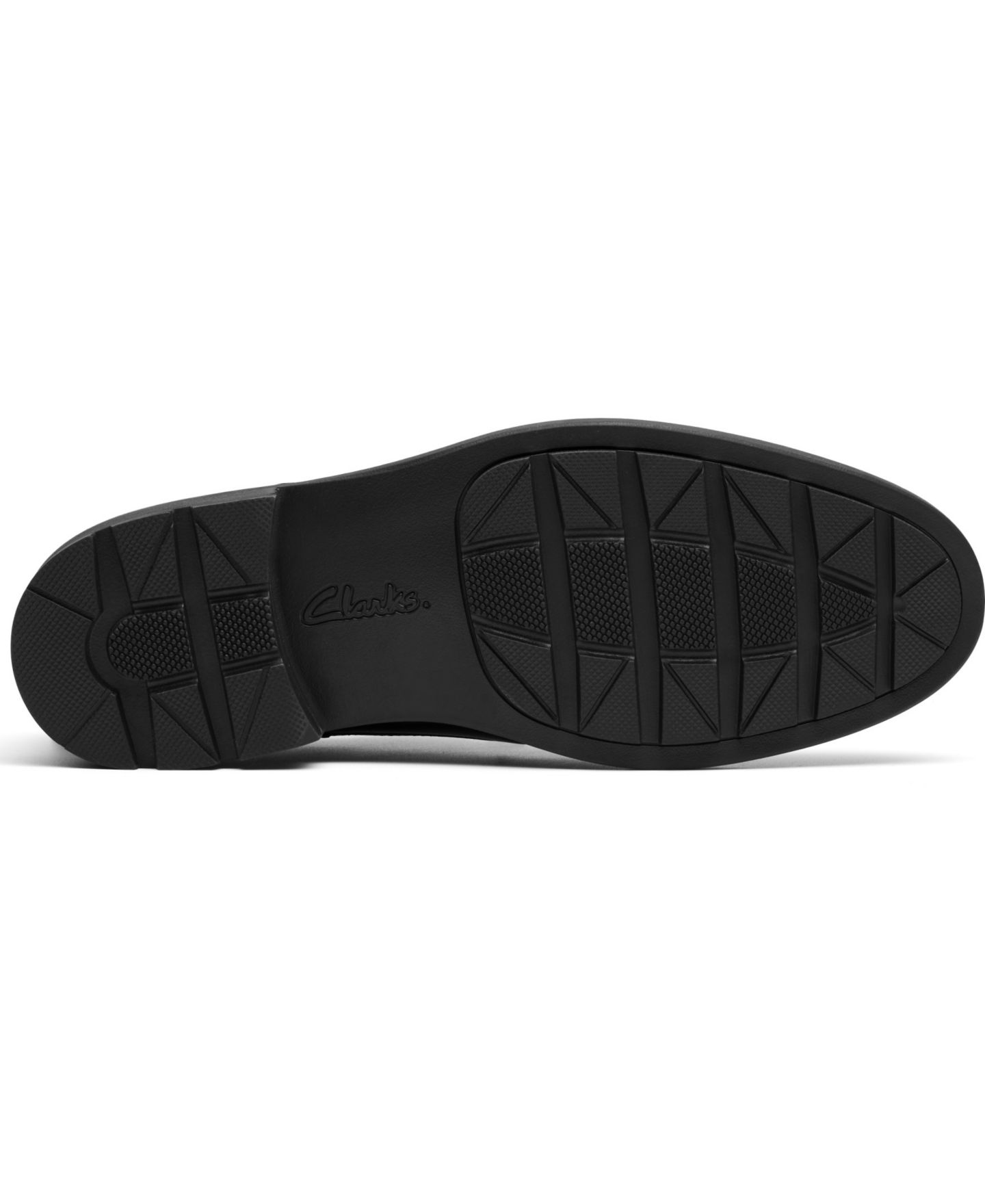 Мужские туфли Clarks Emmet Plain Toe Dress Shoe, цвет: Чёрный гладкий кожаный — фото 3