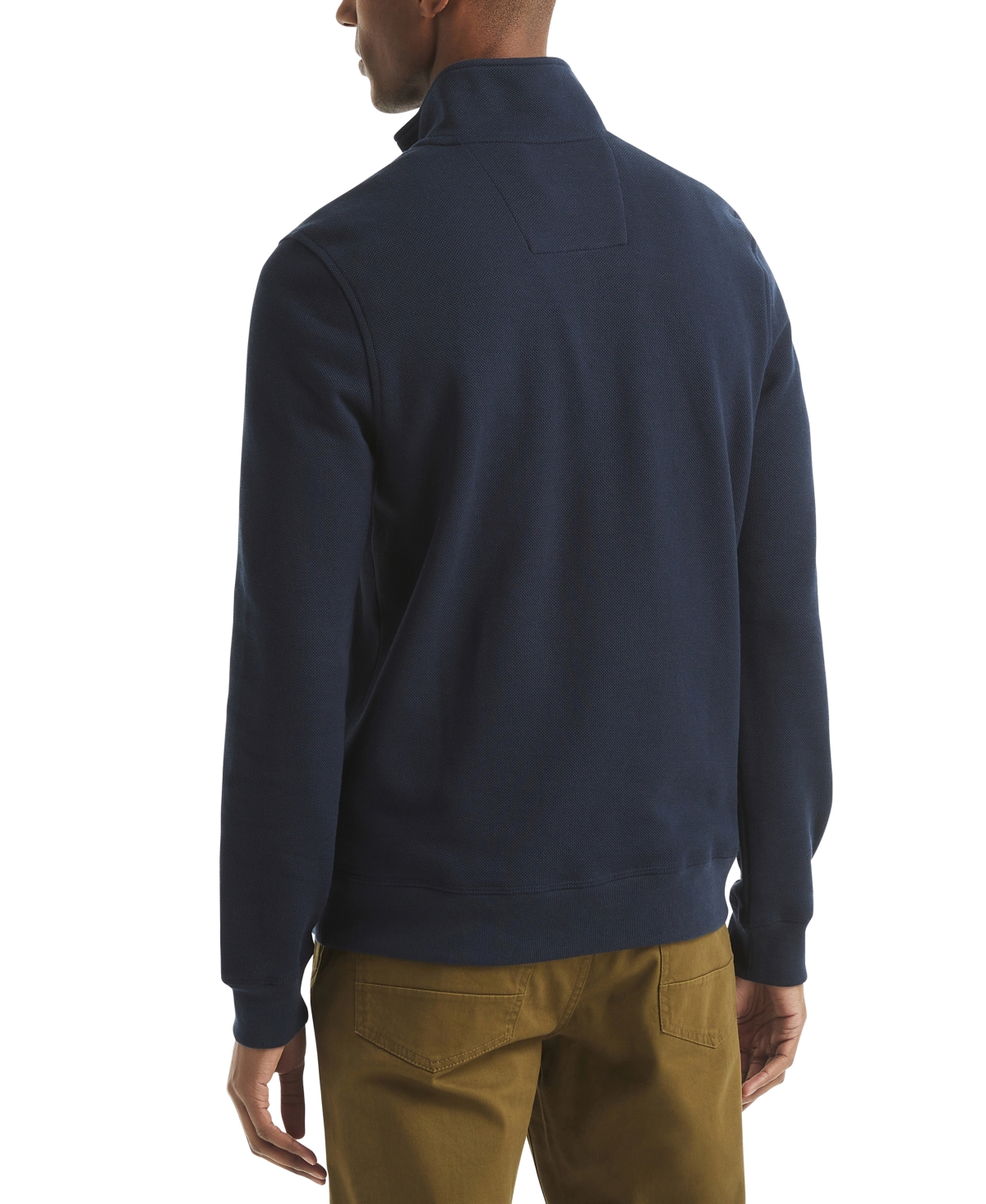Nautica Mens Quarter-zip Fleece Sweatshirt In Blue