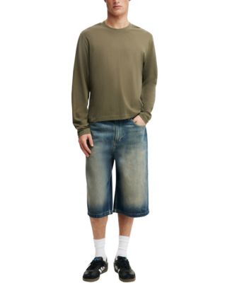 Men's Cropped Fit Long Sleeve T-Shirt