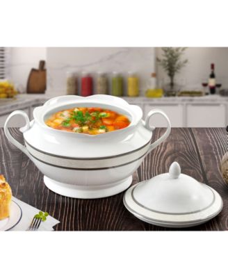 Sirena Porcelain Tureen with Lid