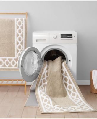 Christine Trellis Border Tufted Runner Rug, 30" x 120"