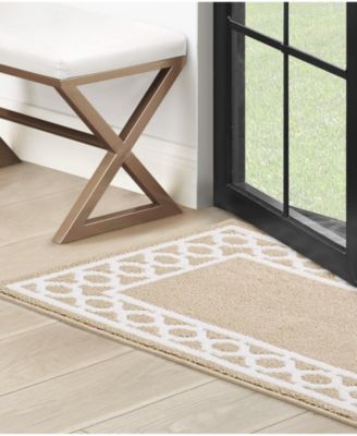 Christine Trellis Border Tufted Runner Rug, 30" x 144"