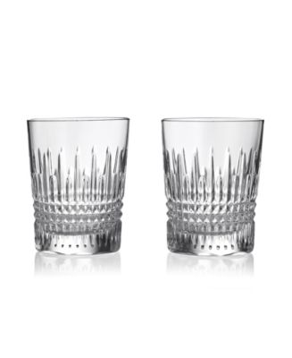 Waterford Lismore Diamond Double Old Fashioned 10.5 oz, Set of 2 - Macy's