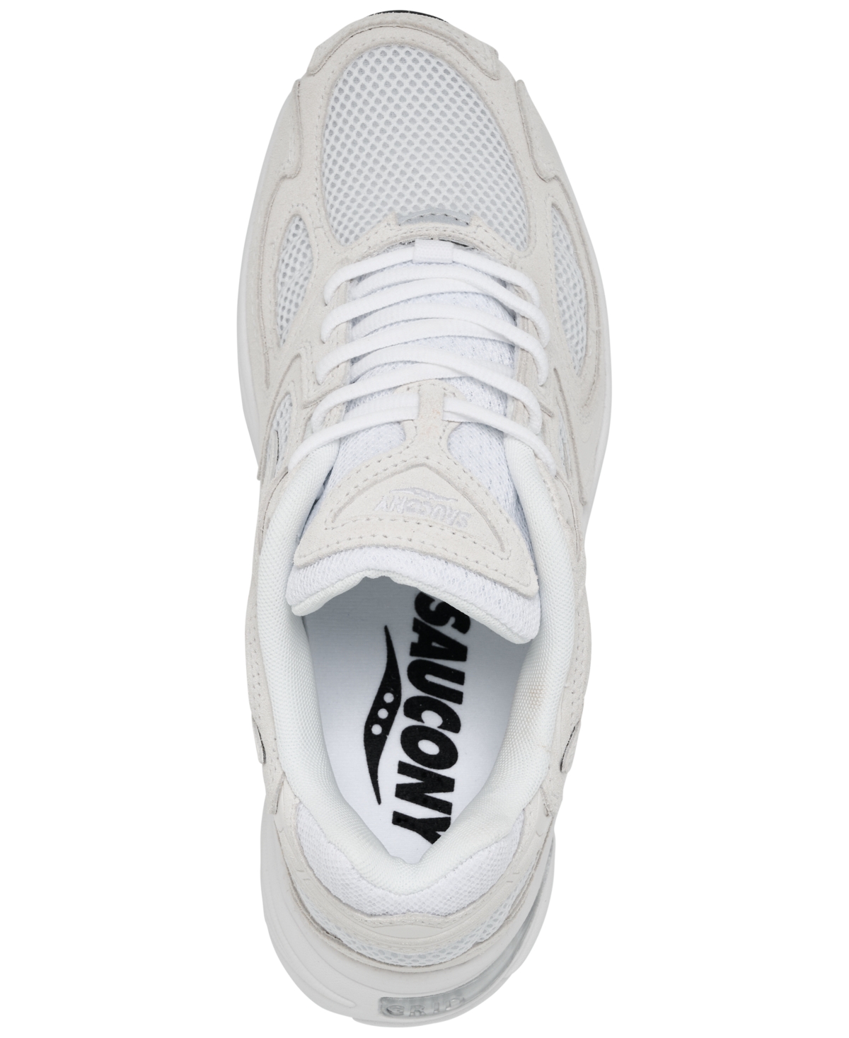 Saucony Women's Grid Jazz 9 Suede Casual Sneakers From Finish Line In White