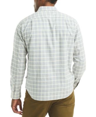 Men's Long Sleeve Plaid Button-Down Shirt