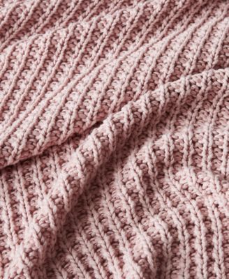 LAST ACT! Luna Cotton Waffled Knit Throw, 50" x 70"