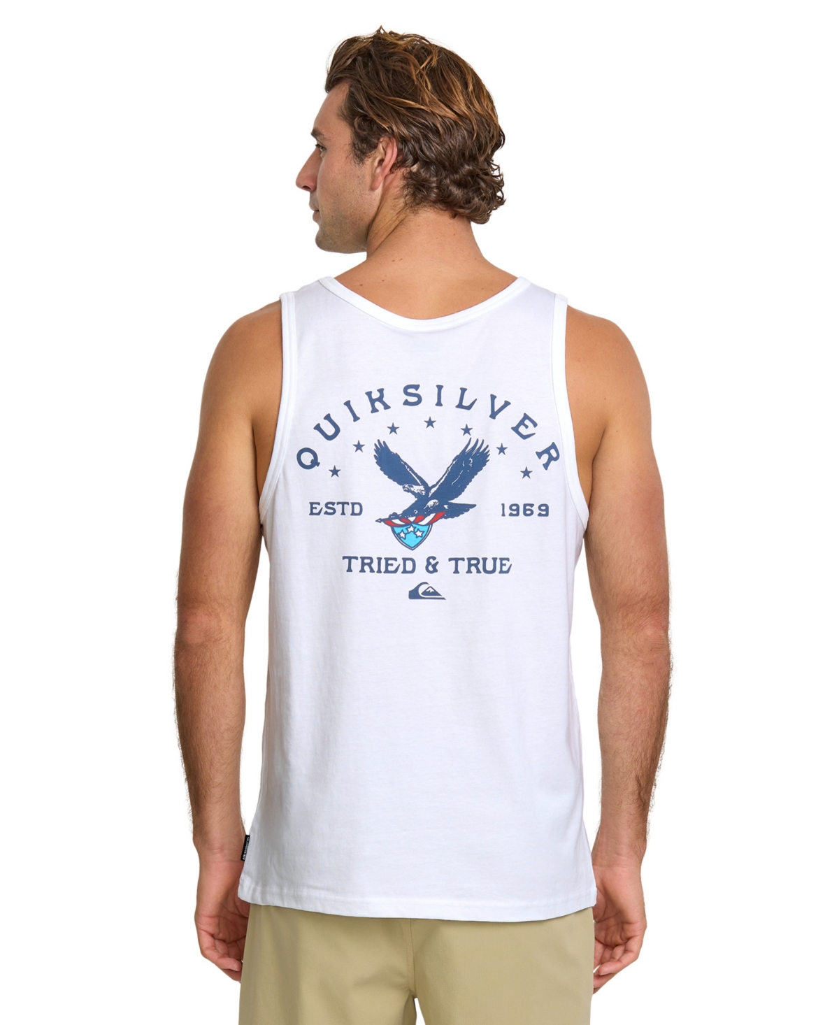 Men's Eagle Usa Sleeveless Tank Top - White