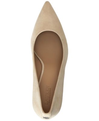 Women's Lanette Suede Block-Heel Pumps