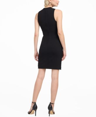 Women's Sleeveless Crewneck Sheath Dress