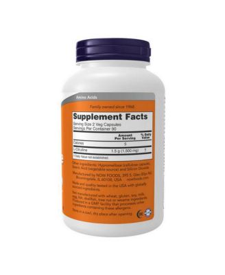 L-Citrulline ,750 mg ,180 Caps