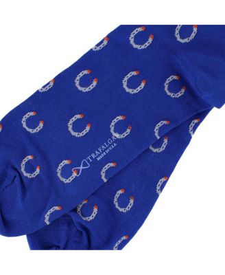 Men's Lucky Horseshoe Over The Calf Pima Cotton Novelty Dress Sock (1 Pair)