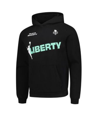 Men's and Women's Black New York Liberty Team Pullover Hoodie