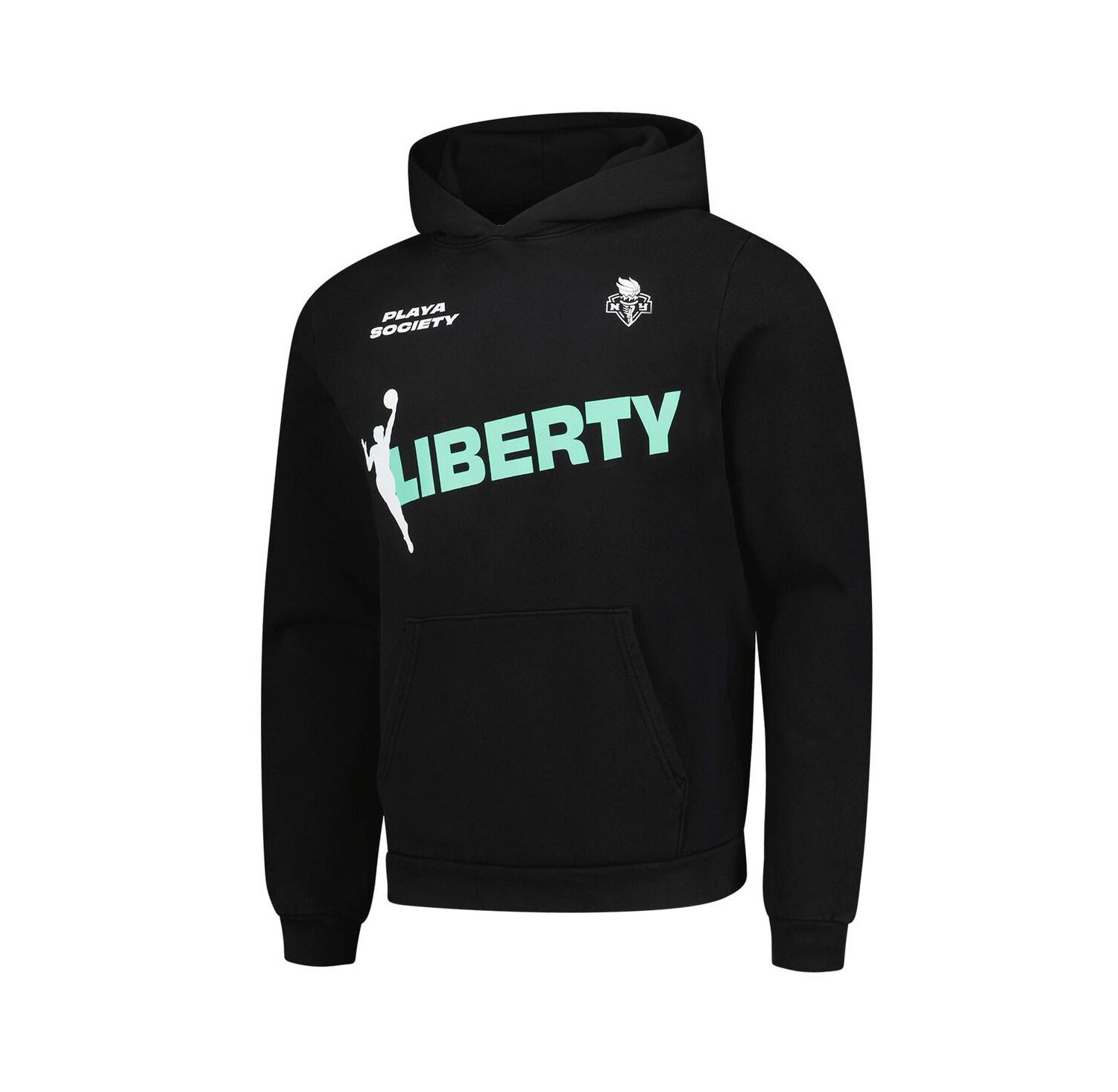 Men's and Women's Black New York Liberty Team Pullover Hoodie