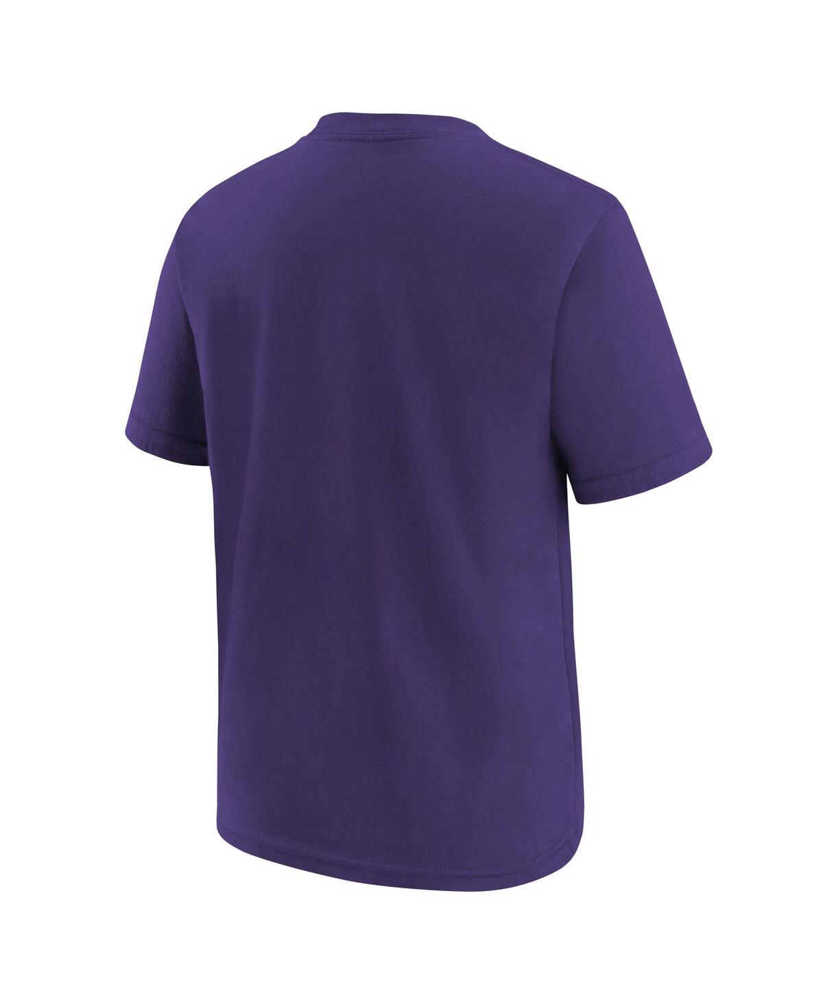 Jordan Big Boys And Girlsâ Purple Charlotte Hornets Essential Cities T-shirt In Purple