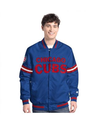 Starter - Men's Royal Chicago Cubs Scout Full-Snap Varsity Jacket