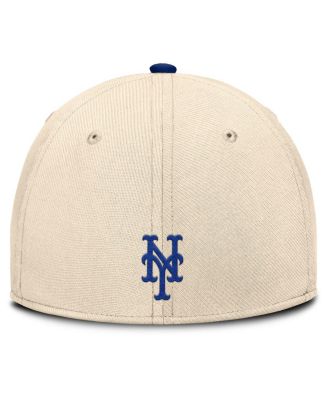 Men's Natural/Royal New York Mets Statement Rise Performance Flex Hat
