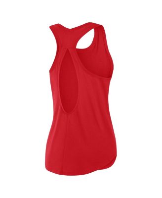 Women's Red Kansas City Chiefs Iron Fan Tank Top