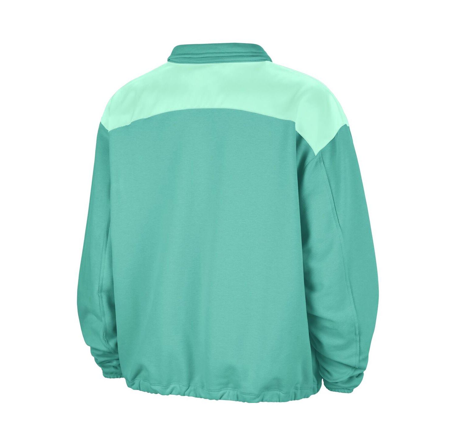 Women's Mint New York Liberty Basketball Fleece Quarter-Zip Performance Pullover